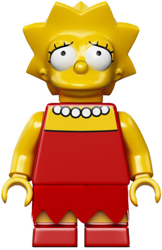 lisa simpson lego minifigure