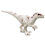 LEGO Dinosaur Atrociraptor with Reddish Brown Markings and Red Eyes Pattern ATROCIRA02