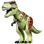LEGO Dinosaur Tyrannosaurus Rex with Olive Green Back and Dark Red Markings TREX09