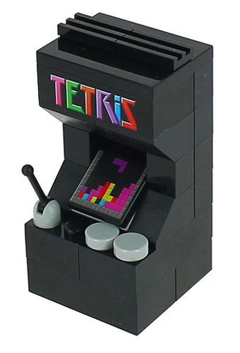 Custom LEGO Videogames console Tetris MGBCOIN001