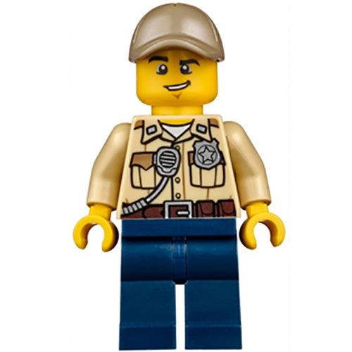 LEGO Minifigure Swamp Police - Officer, Shirt, Dark Tan Cap CTY0523