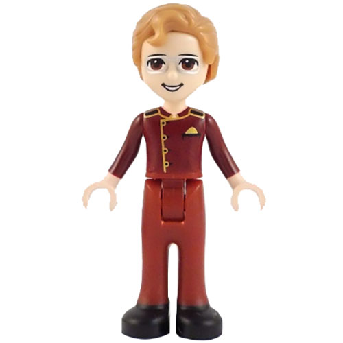 LEGO Minifigure Friends Julian, Dark Red Usher Uniform FRND414