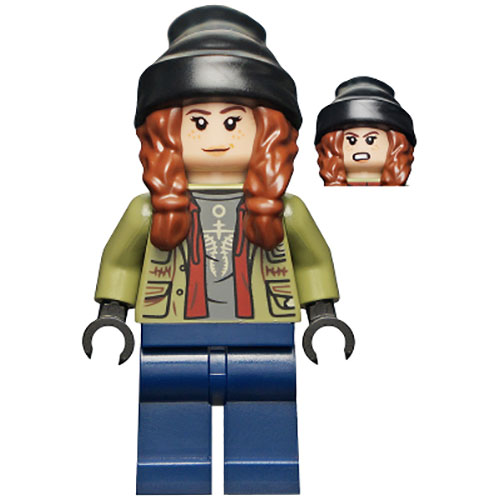 LEGO Minifigur Maisie Lockwood - Olive Green Jacket, Black Beanie JW078