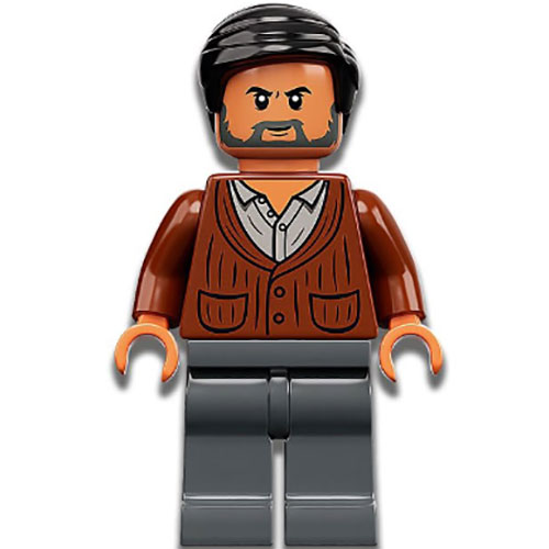 LEGO Minifigura LegoDr. Wu - Reddish Brown Cardigan JW083