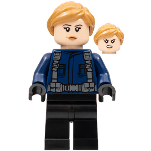 LEGO Minifigure Guard - Female, Medium Nougat Hair JW086