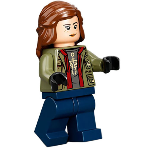 LEGO Minifigure Maisie Lockwood - Olive Green Jacket, Reddish Brown Hair JW088