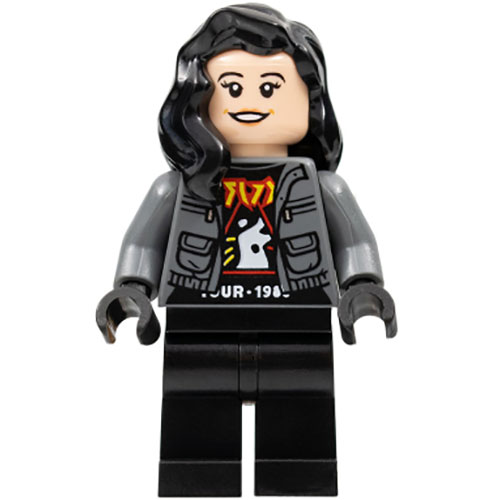 LEGO Minifigur Zia Rodriguez, Dark Bluish Gray Jacket JW090