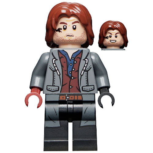 LEGO Minifigure Rainn Delacourt - Dark Blue and Dark Red Shirt JW095