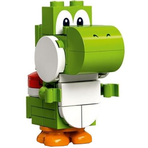 LEGO Minifigur Yoshi - White Tile, Round 1 x 1 Quarter on Front MAR0012