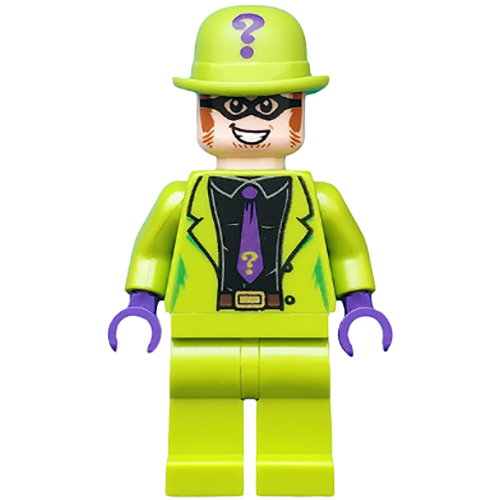 LEGO Minifigure The Riddler - Black Shirt and Dark Purple Tie SH0593