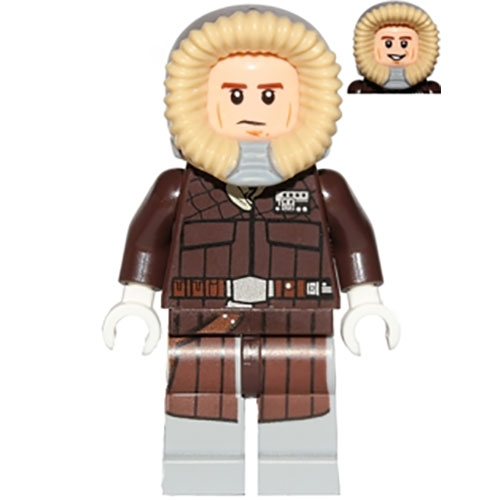 LEGO Minifigure Han Solo - Parka, Dark Brown Coat (Hoth) SW0709