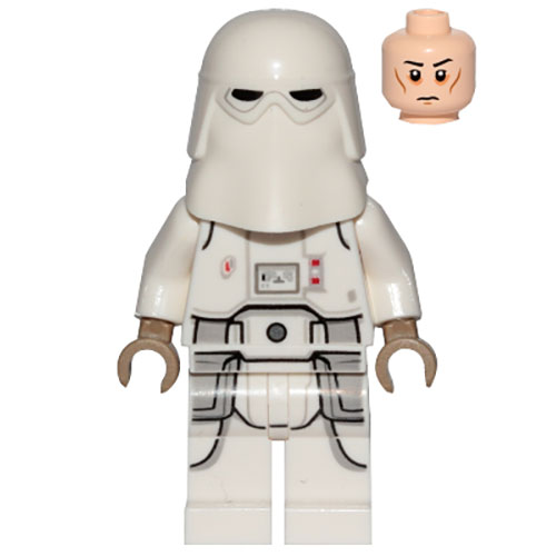 LEGO Minifigur Snowtrooper, Printed Legs, Dark Tan Hands, Cheek Lines, Frown SW1103