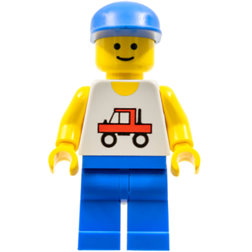 LEGO Minifigur Trucker - Blue Legs, Blue Cap TRC002