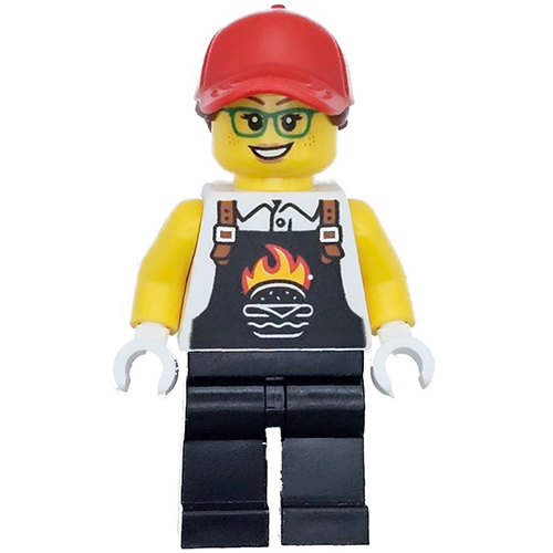 LEGO Minifigure Burger Truck Vendor TWN495