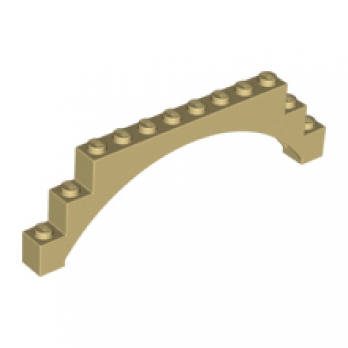 LEGO Brick, Arch 1 x 12 x 3 Raised Arch with 5 Cross Supports 18838