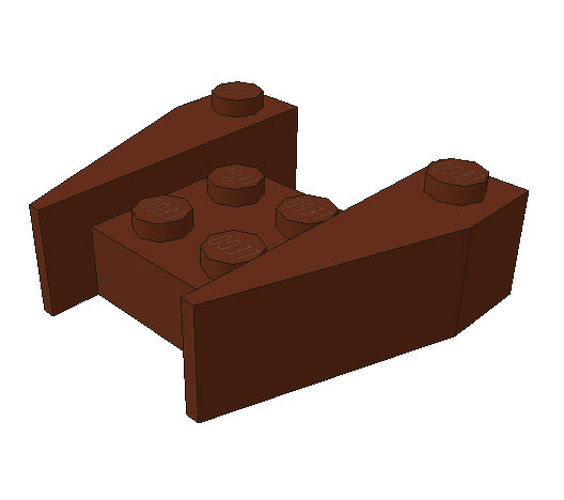 LEGO Wedge 3 1/2 x 4 without Stud Notches 2399