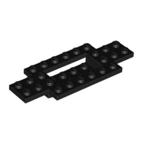 LEGO Car, Base 4 x 10 x 2/3 with 4 x 2 Recessed Center with Smooth Underside 30029