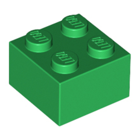 Tabellone da gioco con parole stampate in mattoncini Lego® 2X2 - Verde scuro