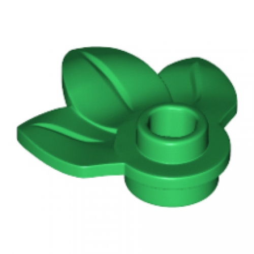 LEGO Plant Plate, Round 1 x 1 with 3 Leaves 32607