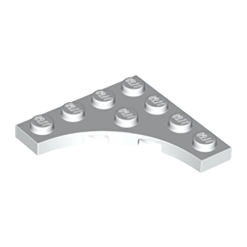 LEGO Plate, Modified 4 x 4 with Curved Cutout 35044