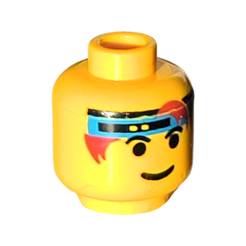 LEGO Minifigure, Head Male Headband Blue with Eyebrows Pattern - Blocked Open Stud 3626BPB0100