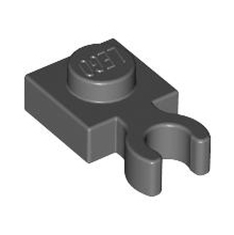 LEGO Plate, Modified 1 x 1 with Clip Vertical - Type 2 (thin U clip) 4085B