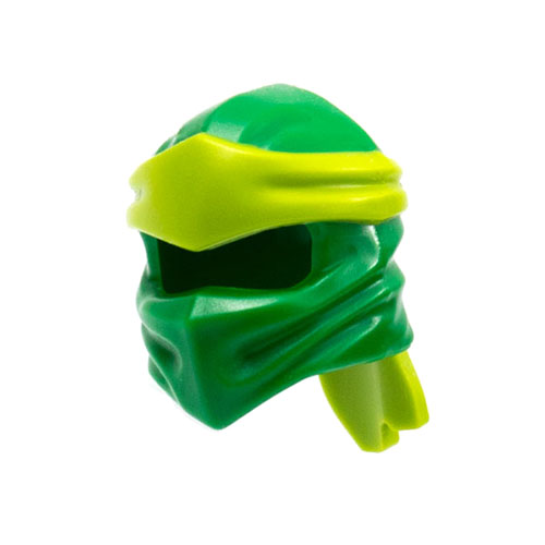 LEGO Minifigure, Headgear Ninjago Wrap Type 4 with Molded Lime Headband Pattern 40925PB19