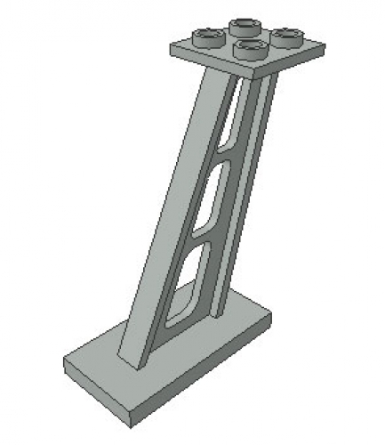 LEGO Support 2 x 4 x 5 Stanchion Inclined, 5mm Wide Posts 4476B