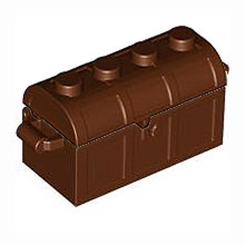 LEGO Container, Treasure Chest with Slots in Back and (Same Color) Thick Hinge Curved Lid (4738a / 4739a) 4738AC01