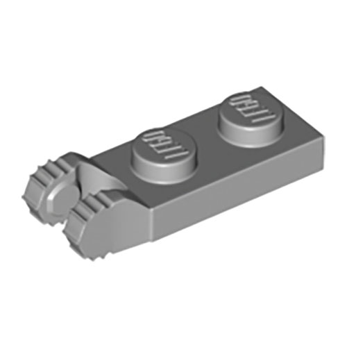 LEGO Hinge Plate 1 x 2 Locking with 2 Fingers on End and 7 Teeth without Bottom Groove 54657