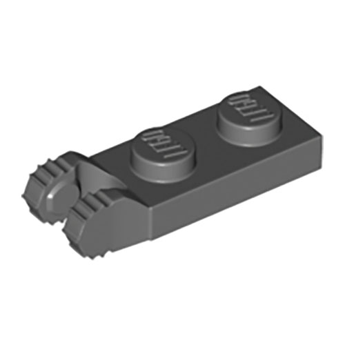 LEGO Hinge Plate 1 x 2 Locking with 2 Fingers on End and 7 Teeth without Bottom Groove 54657