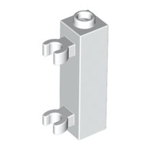 LEGO Brick, Modified 1 x 1 x 3 with 2 Clips Vertical - Hollow Stud 60583B