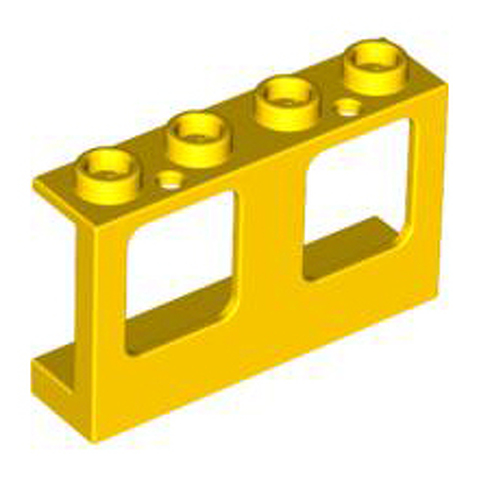 LEGO Window 1 x 4 x 2 Plane, Single Hole Top and Bottom for Glass 61345