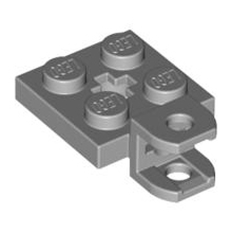 LEGO Plate, Modified 2 x 2 with Towball Socket, Short, Flattened with Holes and Axle Hole in Center 63082