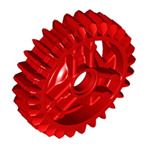 LEGO Technic, Gear 28 Tooth Double Bevel with Pin Hole 65413