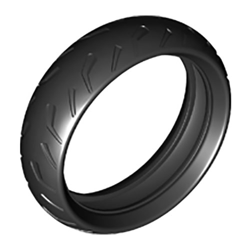 LEGO Tire 94.3mm D. Motorcycle Racing Tread Narrow 67140