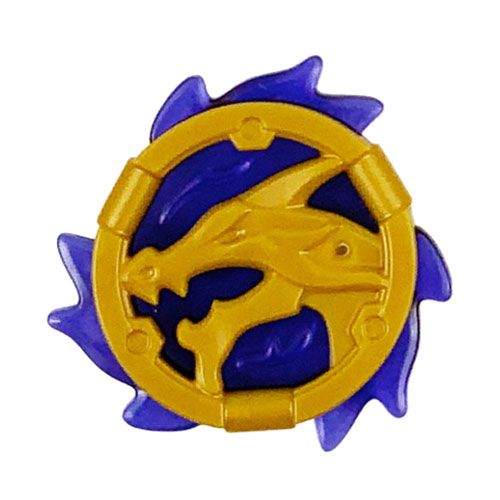 LEGO Ring 3 x 3 with Dragon Head with Molded Trans-Purple Flames Pattern (Ninjago Storm Amulet) 69567PB01