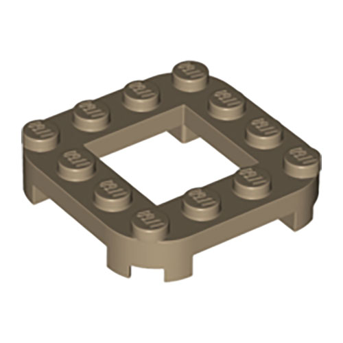 LEGO Plate, Modified 4 x 4 x 2/3 with Rounded Corners, 4 Feet and 2 x 2 Cutout 79387