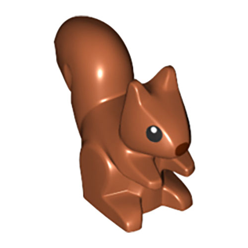 LEGO Squirrel with Black Eyes, White Pupils, and Reddish Brown Nose Pattern 80679PB01