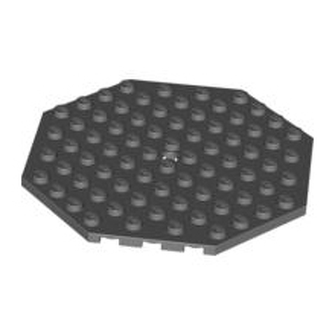 LEGO Plate, Modified 10 x 10 Octagonal with Hole 89523