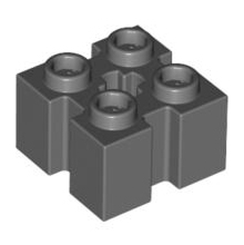 LEGO Brick, Modified 2 x 2 with Grooves and Axle Hole 90258