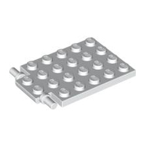 LEGO Plate, Modified 4 x 6 with Trap Door Hinge (Long Pins) 92099