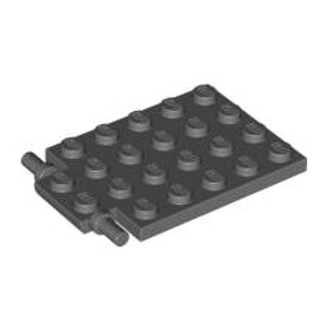 LEGO Plate, Modified 4 x 6 with Trap Door Hinge (Long Pins) 92099