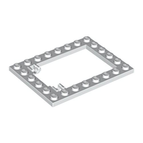 LEGO Plate, Modified 6 x 8 Trap Door Frame Horizontal 92107