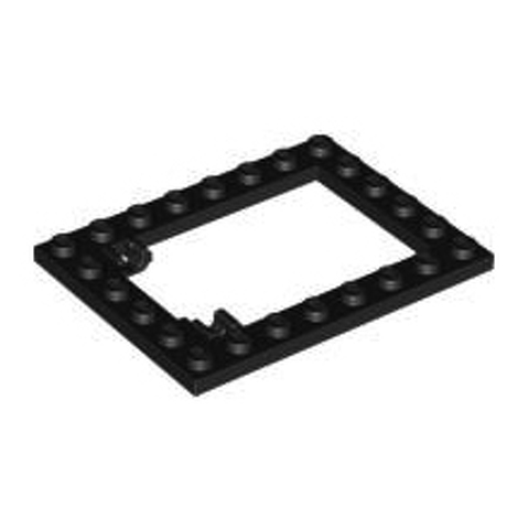 LEGO Plate, Modified 6 x 8 Trap Door Frame Horizontal 92107