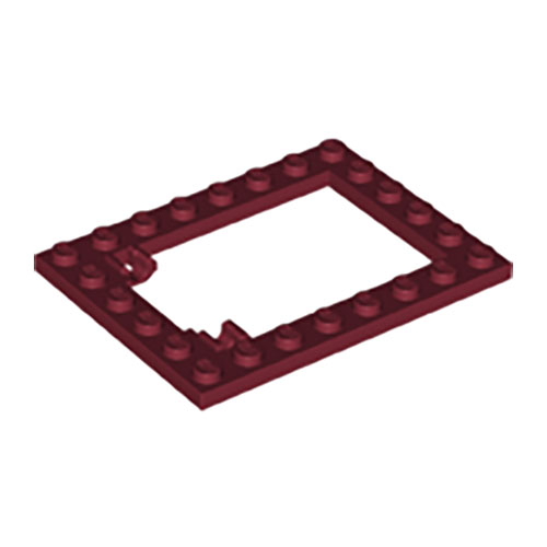 LEGO Plate, Modified 6 x 8 Trap Door Frame Horizontal 92107