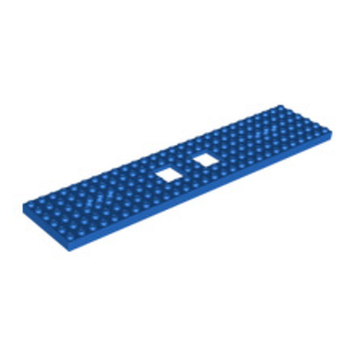 LEGO Train Base 6 x 28 with 2 Square Cutouts and 3 Round Holes Each End 92339
