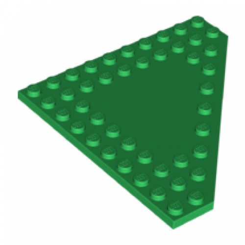 LEGO Wedge, Plate 10 x 10 Cut Corner with no Studs in Center 92584