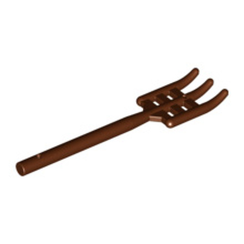 LEGO Minifig, Utensil Pitchfork Type 2 - Flat Bottom, Soft Plastic 95345