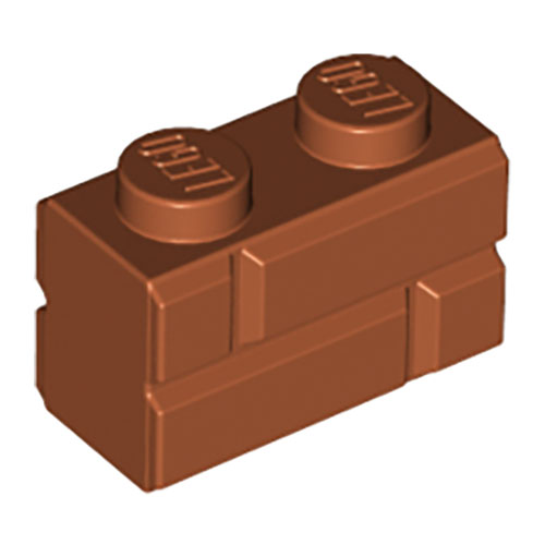 LEGO Brick, Modified 1 x 2 with Masonry Profile (Brick Profile) 98283